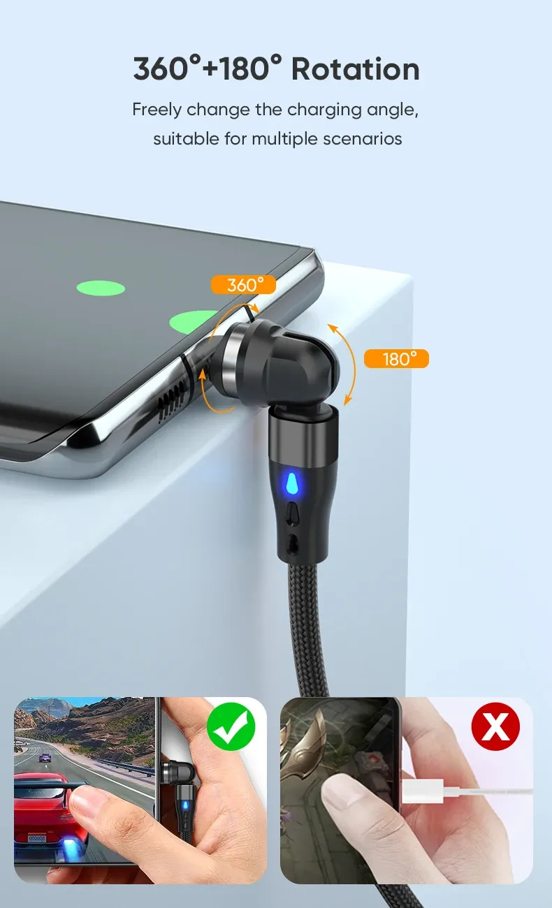Câble magnétique USB C, usage au quotidien