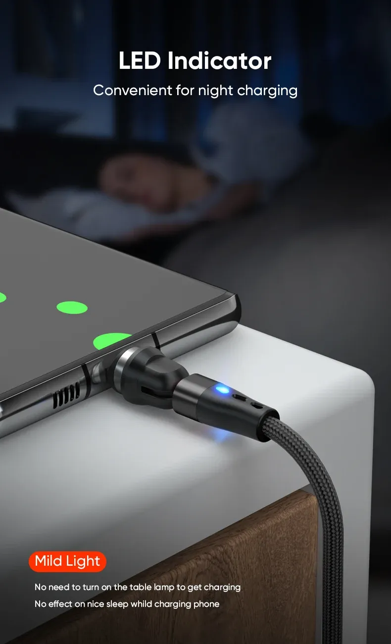 Câble magnétique USB C, connecteurs