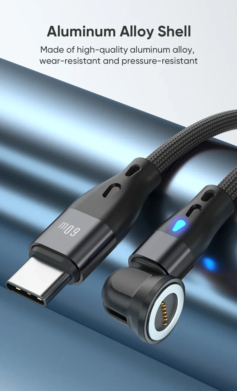 Câble magnétique USB C, polyvalence