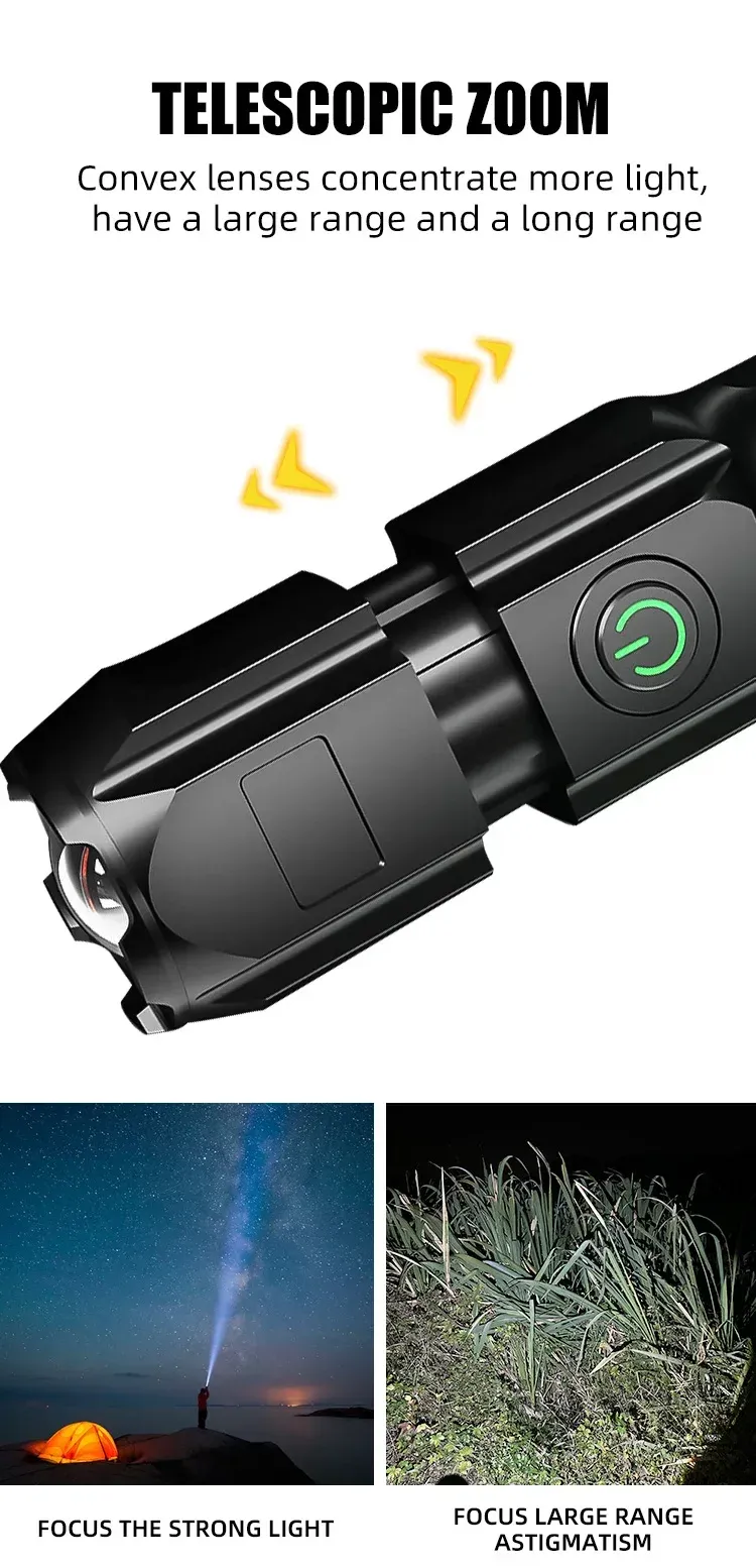 Finition et design de la lampe de poche