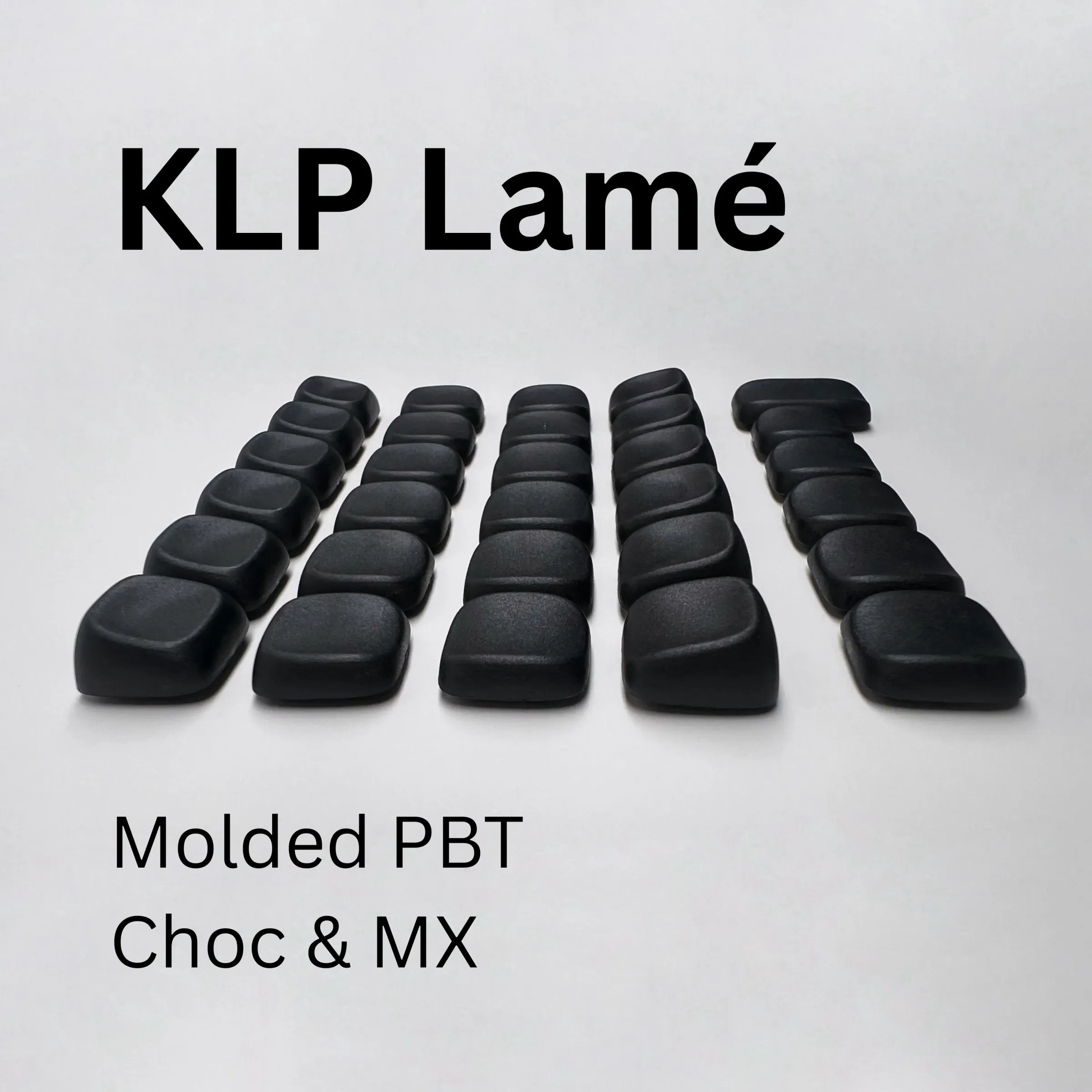 KLP Lamé Keycaps - Capuchons de touches en PBT moulés par injection à profil bas pour switches Kailh Choc V1, Choc V2 et MX
