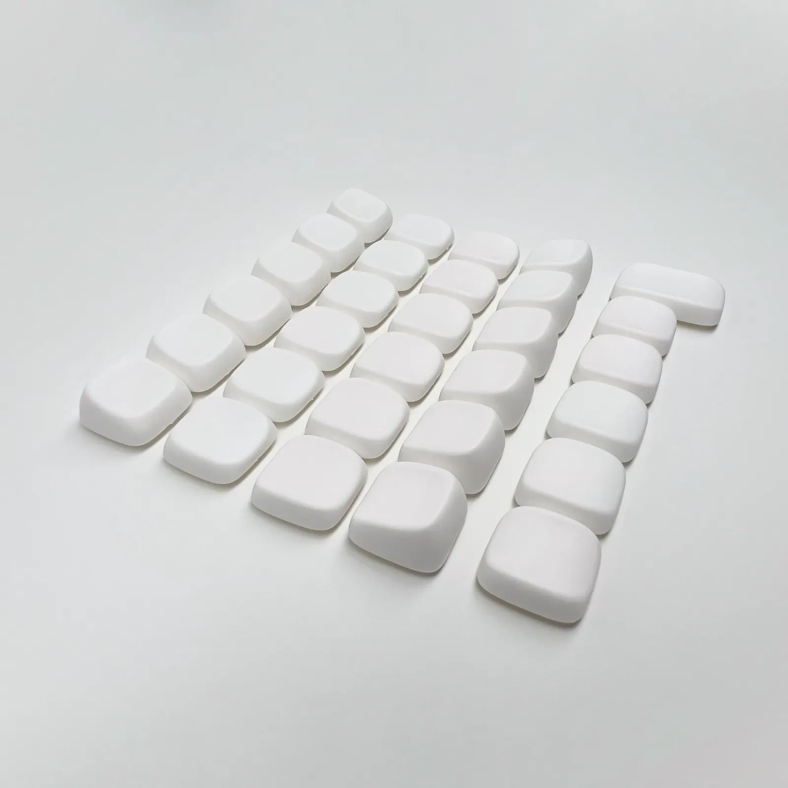 Détail des capuchons KLP Lamé pour clavier à 4 rangées