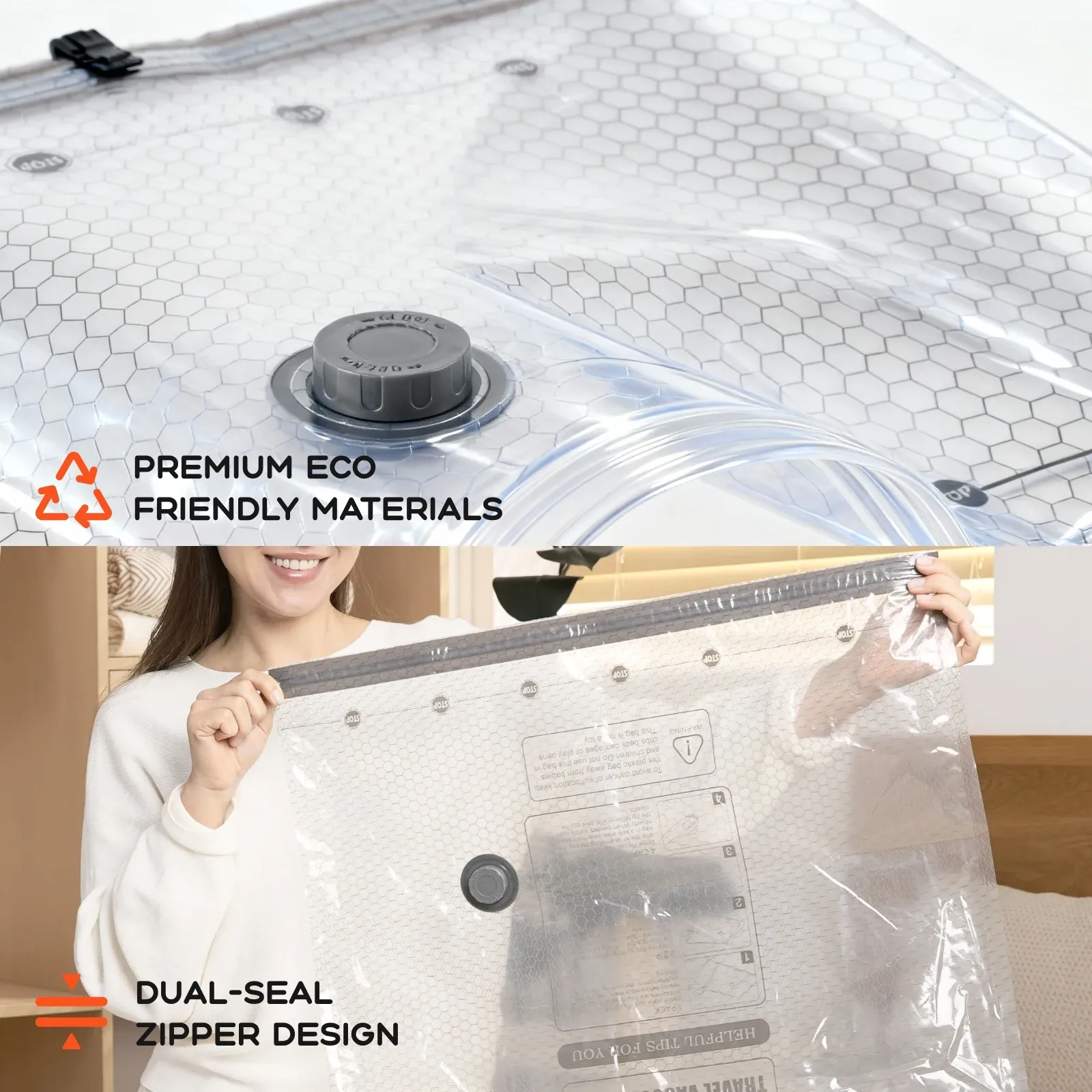 Ensemble de sacs sous vide FLEXTAIL X VOLLYC NANO avec pompe électrique, sacs de compression pour le rangement des vêtements à la maison et en voyage 5
