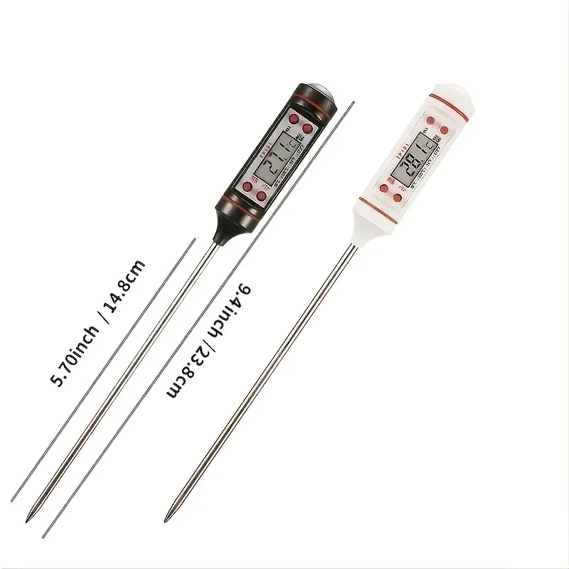 Thermomètre numérique à viande avec sonde pour barbecue et cuisson, précision 0,1 °C 2
