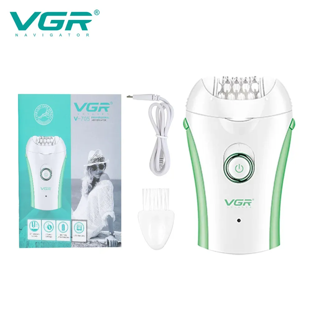 Épilateur professionnel VGR 705 rechargeable, portable et électrique pour femmes 8