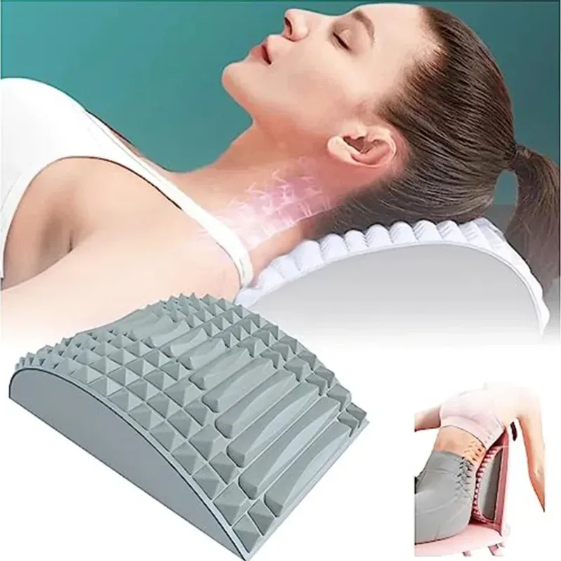 Coussin de soutien lombaire et cervical pour le dos, appareil de massage pour le cou et la taille, soulagement des douleurs, outil de massage et de relaxation 2