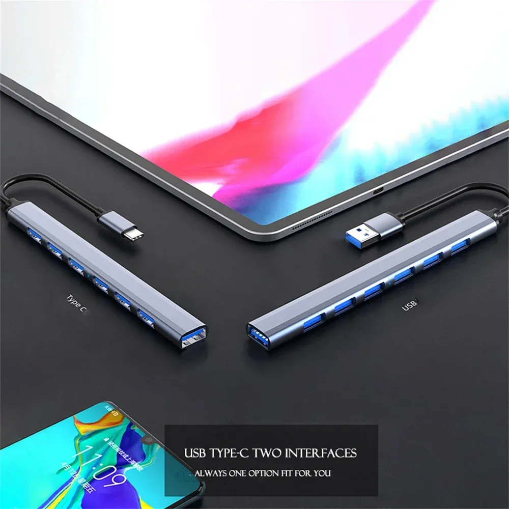 Hub USB 3.0 utilisé avec un ordinateur portable