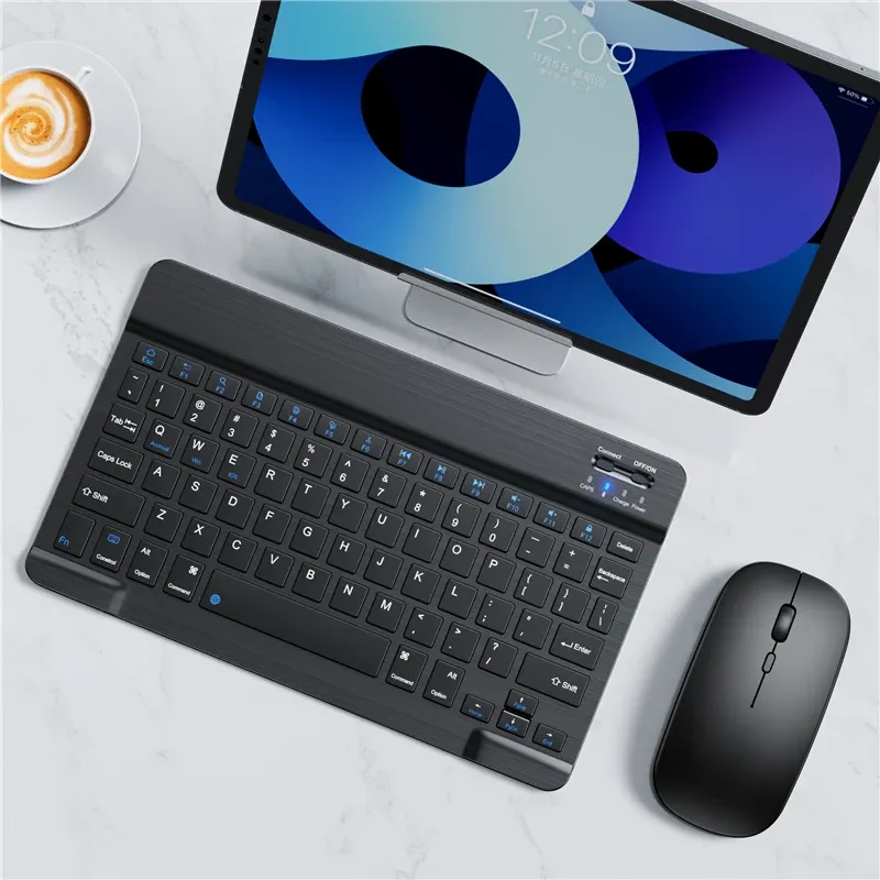 Mini clavier portable sans fil Bluetooth pour tablette et smartphone