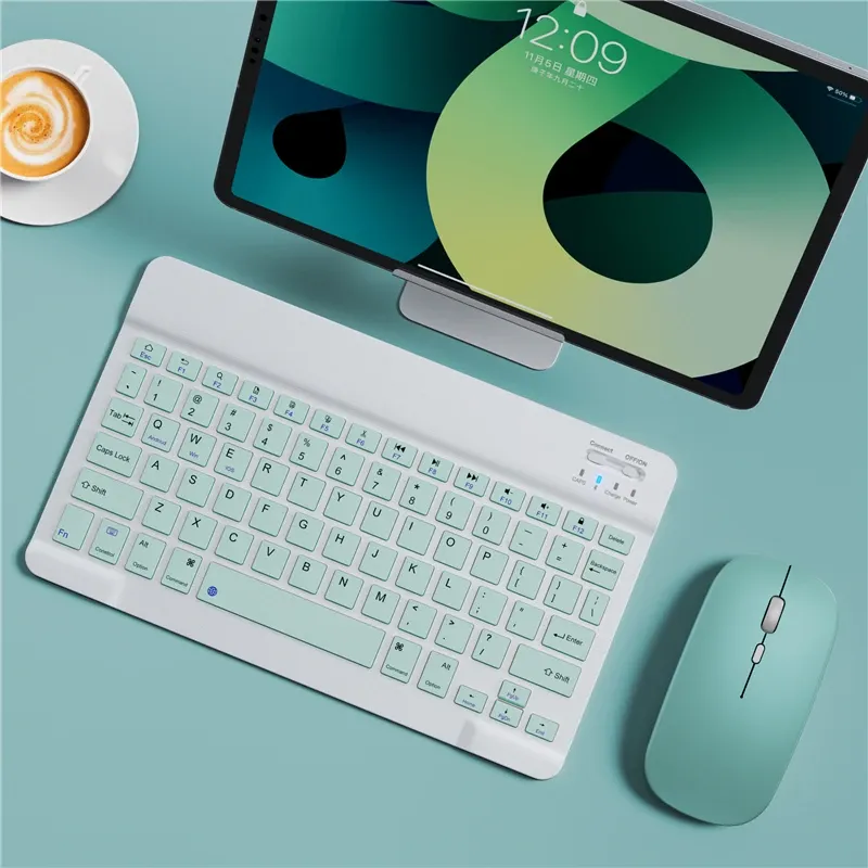 Mini clavier Bluetooth sans fil, ultra-fin et portable, compatible iPad, iPhone, tablette et smartphone (iOS et Android) - P1 7