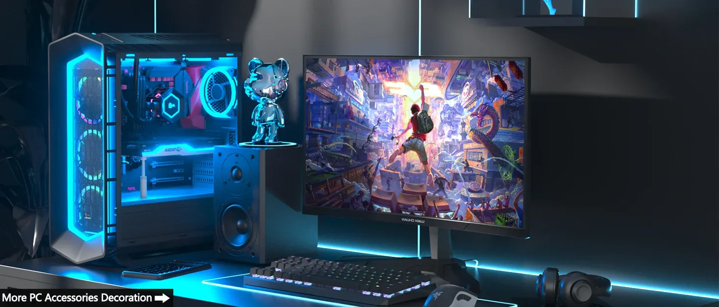 Support GPU blanc en aluminium, intégration dans le boîtier