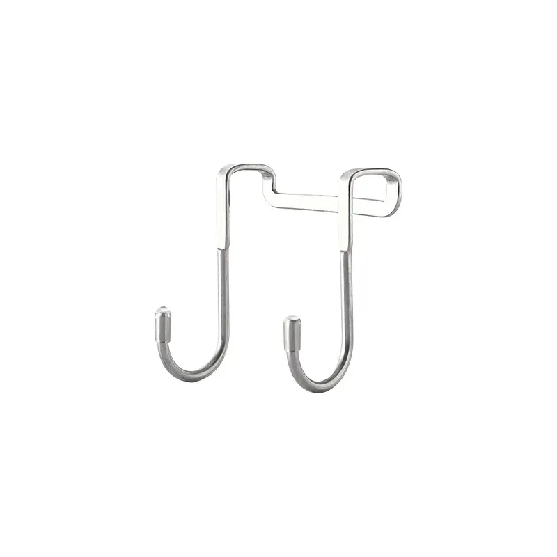 Crochet double en S en acier inoxydable 304, sans perçage, pour porte d'armoire de cuisine et porte arrière 8
