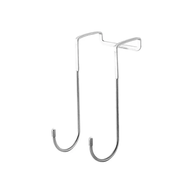 Crochet double en S en acier inoxydable 304, sans perçage, pour porte d'armoire de cuisine et porte arrière 10