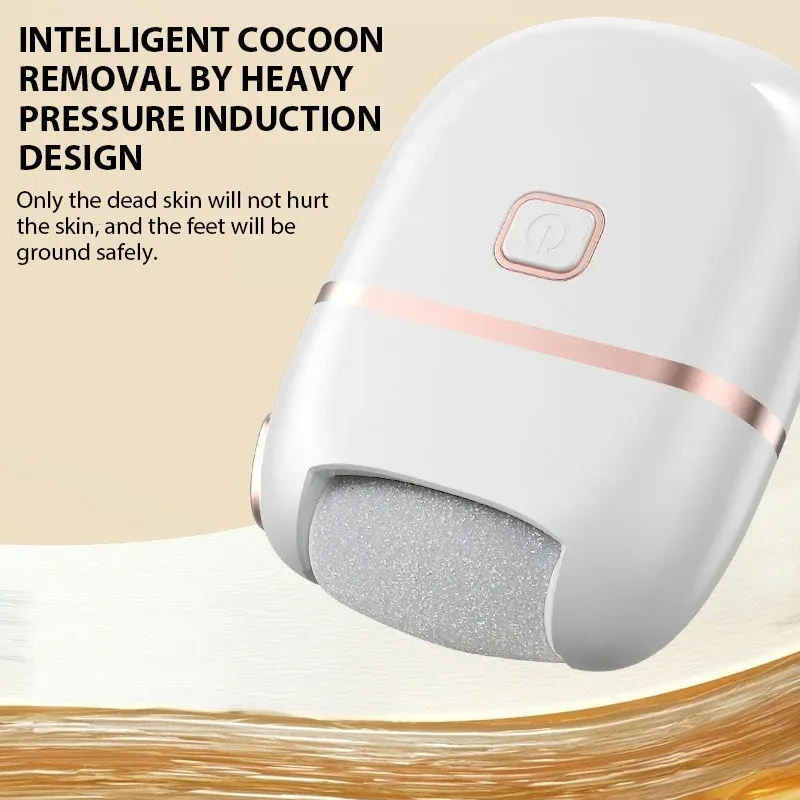 Broyeur de pieds électrique rechargeable, élimine la peau morte et les callosités pour des pieds doux et lisses 4