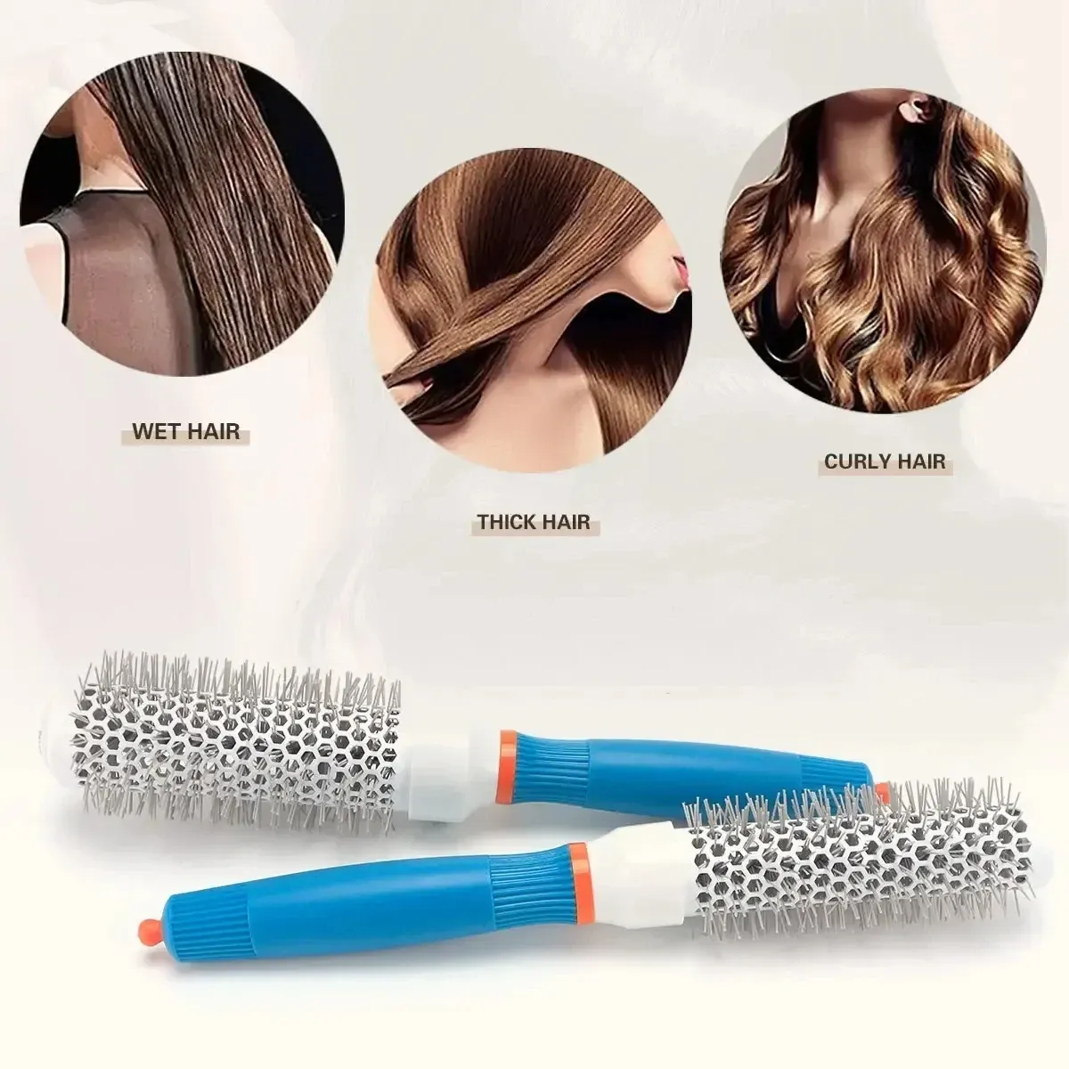 Brosse de coiffure professionnelle, vue de détail