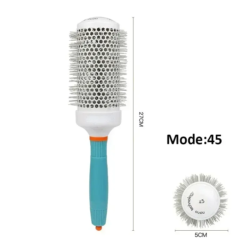 Brosse ronde professionnelle pour salon, idéale pour cheveux bouclés, humides et secs 8