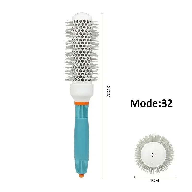 Brosse ronde professionnelle pour salon, idéale pour cheveux bouclés, humides et secs 10