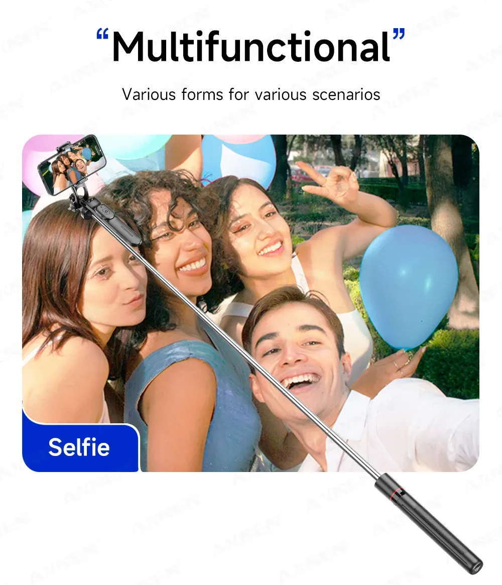 Perche à selfie F16 pour vlogs et diffusions