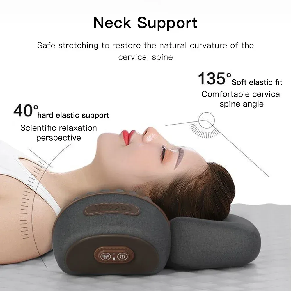 Masseur électrique de cou en situation d'utilisation