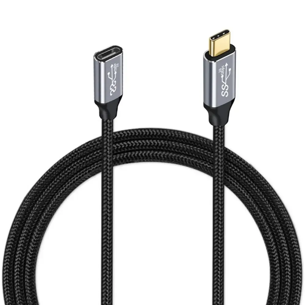 Câble de charge rapide pour ordinateur portable, câble de données mâle vers femelle, rallonge USB-C 100 W, 3.1, PD, 4K @ 60 Hz, vidéo 10 Gbps, Isabel 2 2