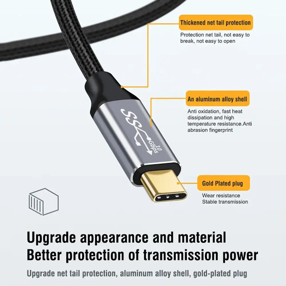 Câble d'extension USB Type-C, finition premium