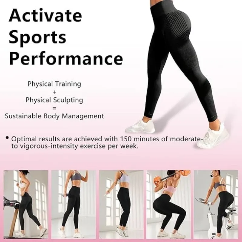 Leggings de compression pour femme, gainants anti-cellulite, taille haute, sans couture, pour yoga et fitness, pantalon de sport 6