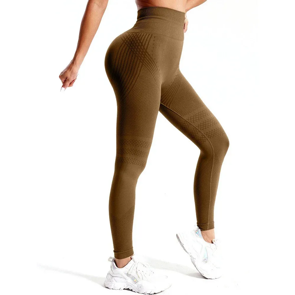 Leggings de compression pour femme, gainants anti-cellulite, taille haute, sans couture, pour yoga et fitness, pantalon de sport 17