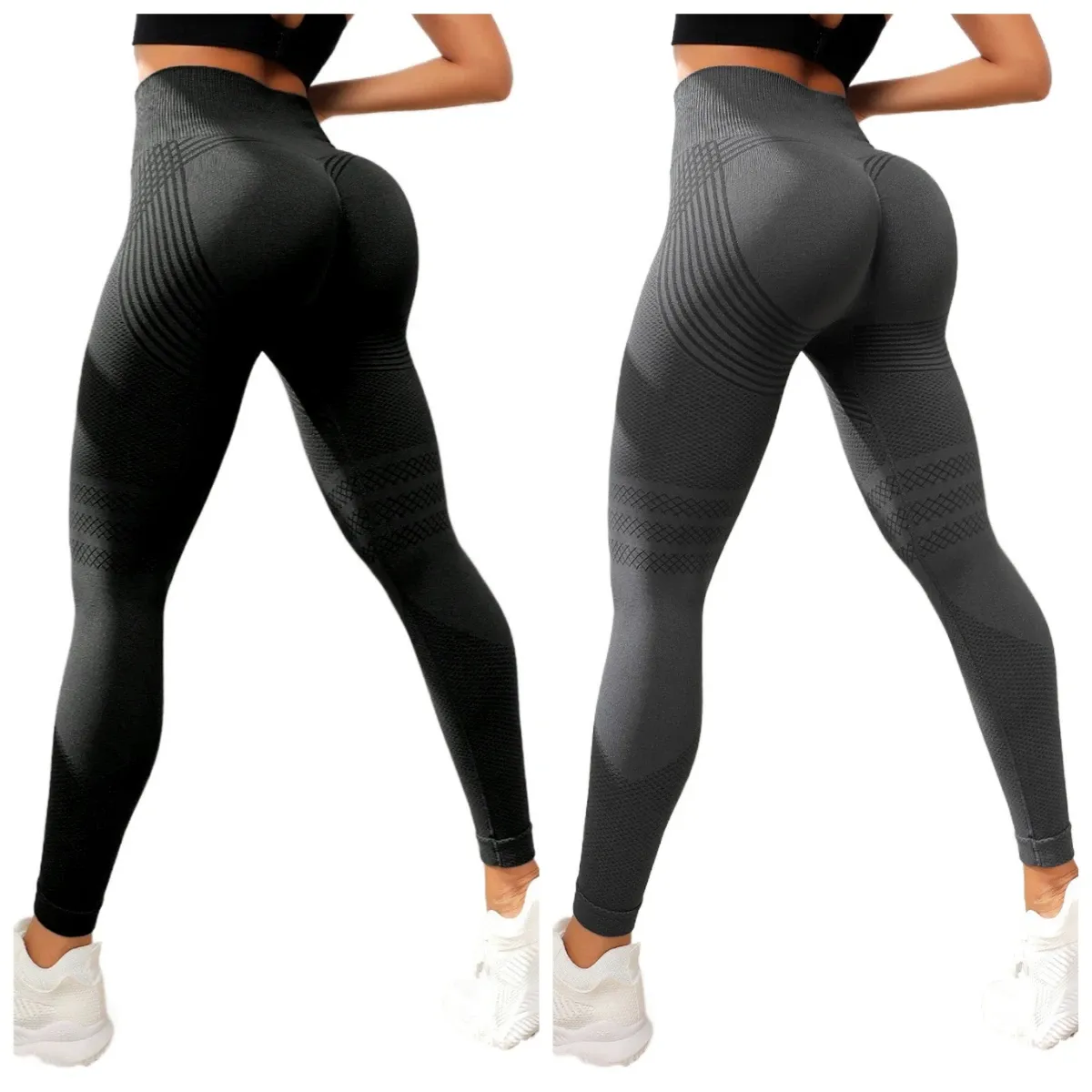 Leggings de compression pour femme, gainants anti-cellulite, taille haute, sans couture, pour yoga et fitness, pantalon de sport 21