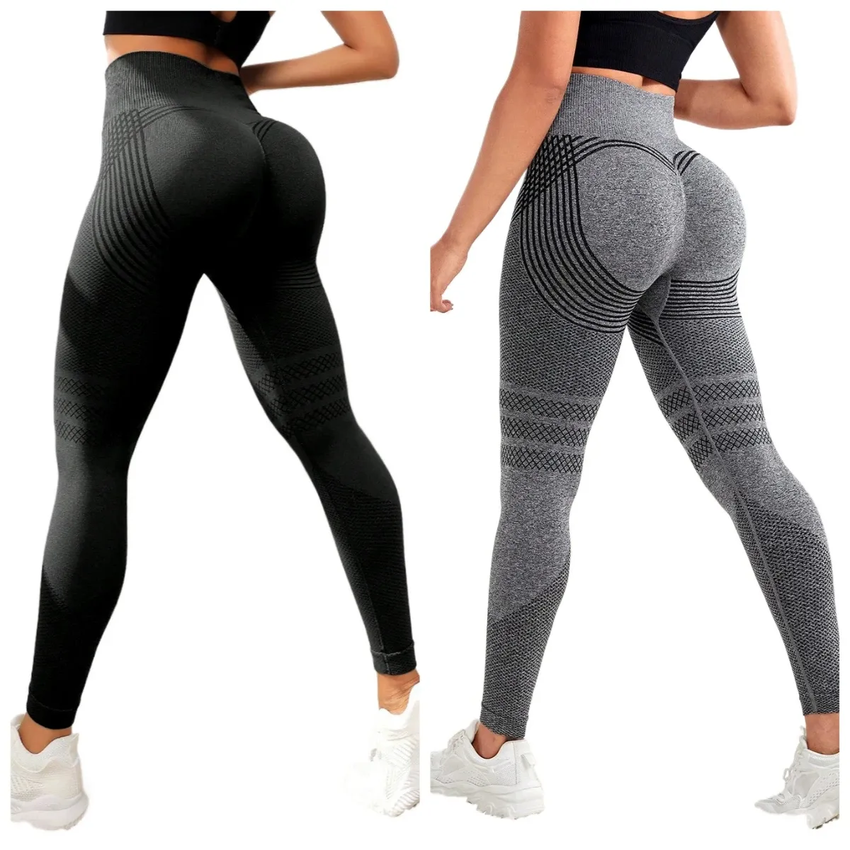 Leggings de compression pour femme, gainants anti-cellulite, taille haute, sans couture, pour yoga et fitness, pantalon de sport 23