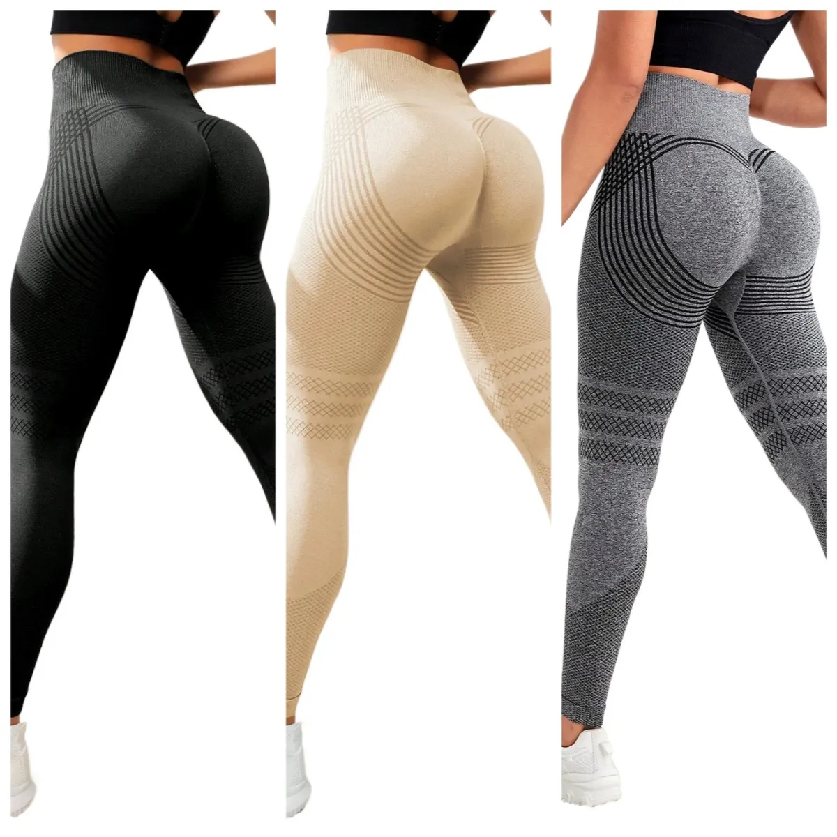 Leggings de compression pour femme, gainants anti-cellulite, taille haute, sans couture, pour yoga et fitness, pantalon de sport 25