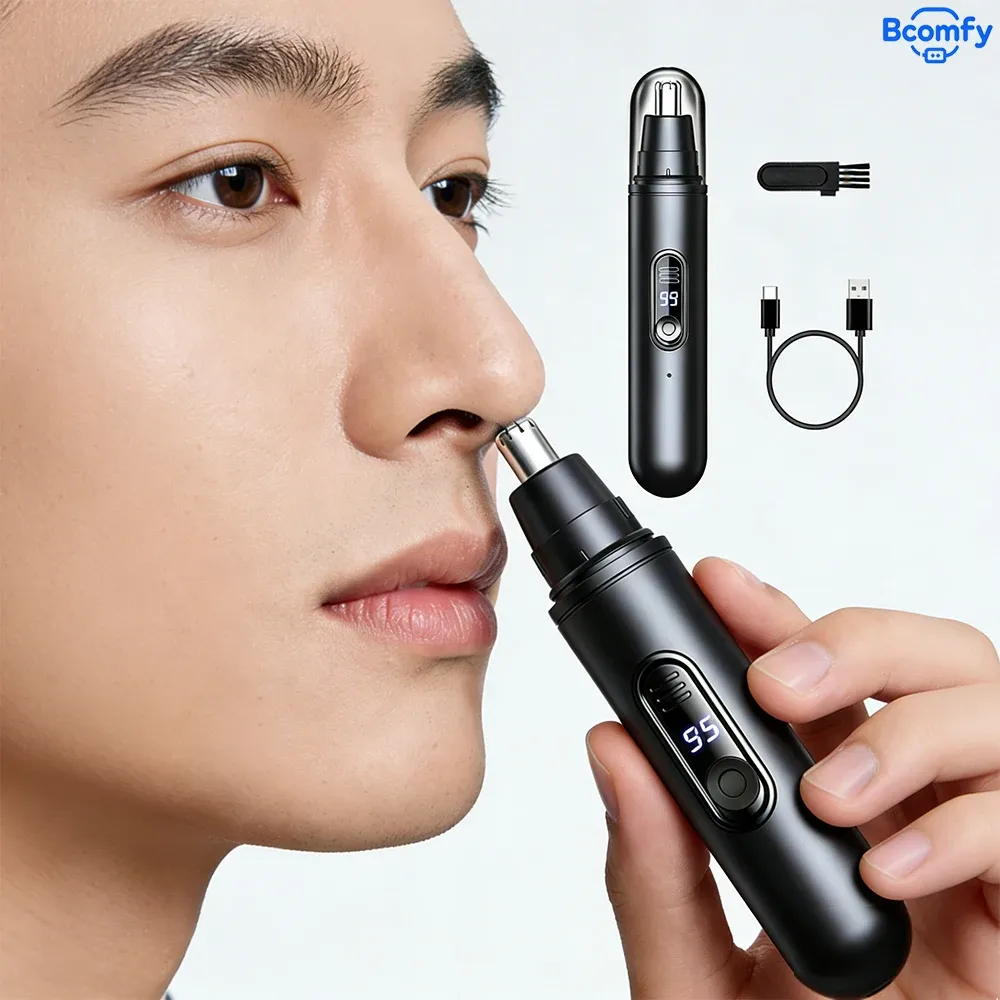 Tondeuse électrique nez, oreilles et sourcils | Portable, indolore et étanche | Pour hommes et femmes 1