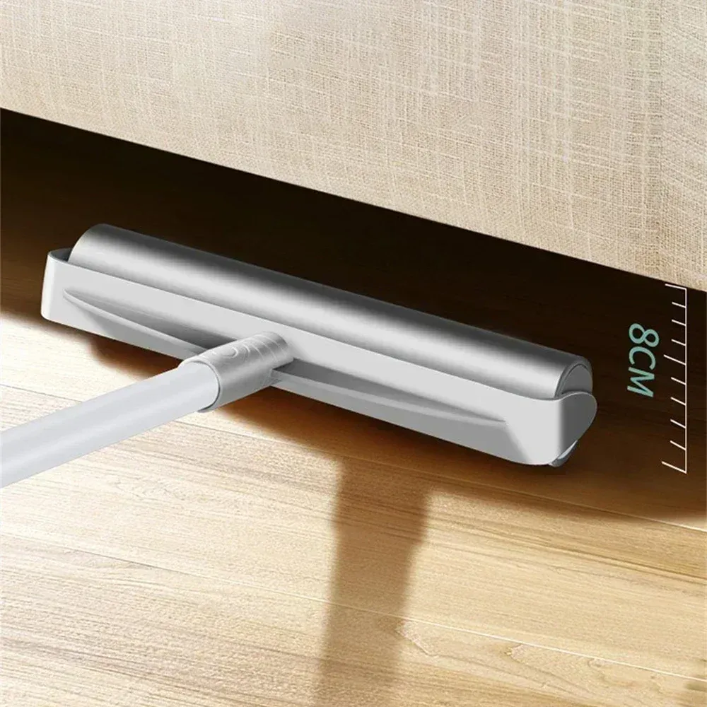 Rouleau anti-peluches adhésif, rouleau extensible pour retirer les poils, rouleau adhésif détachable pour nettoyer le sol 4