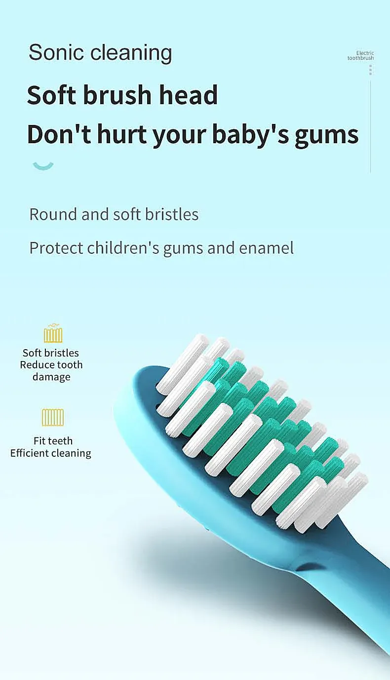 Coloris disponibles de la brosse à dents électrique enfant