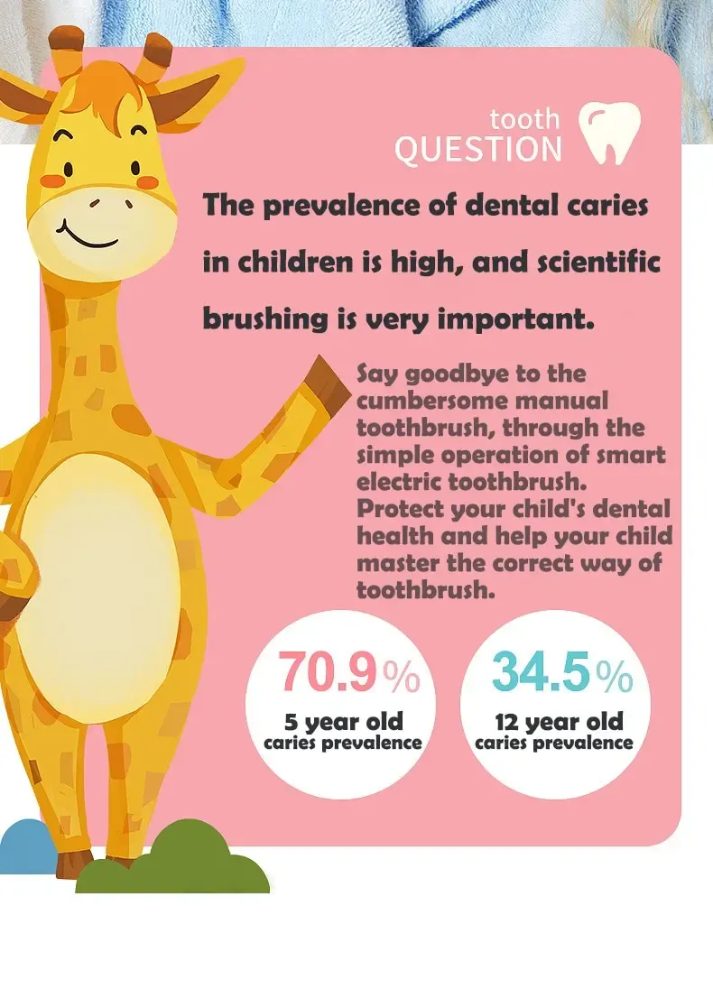 Brosse à dents électrique enfant vue de profil