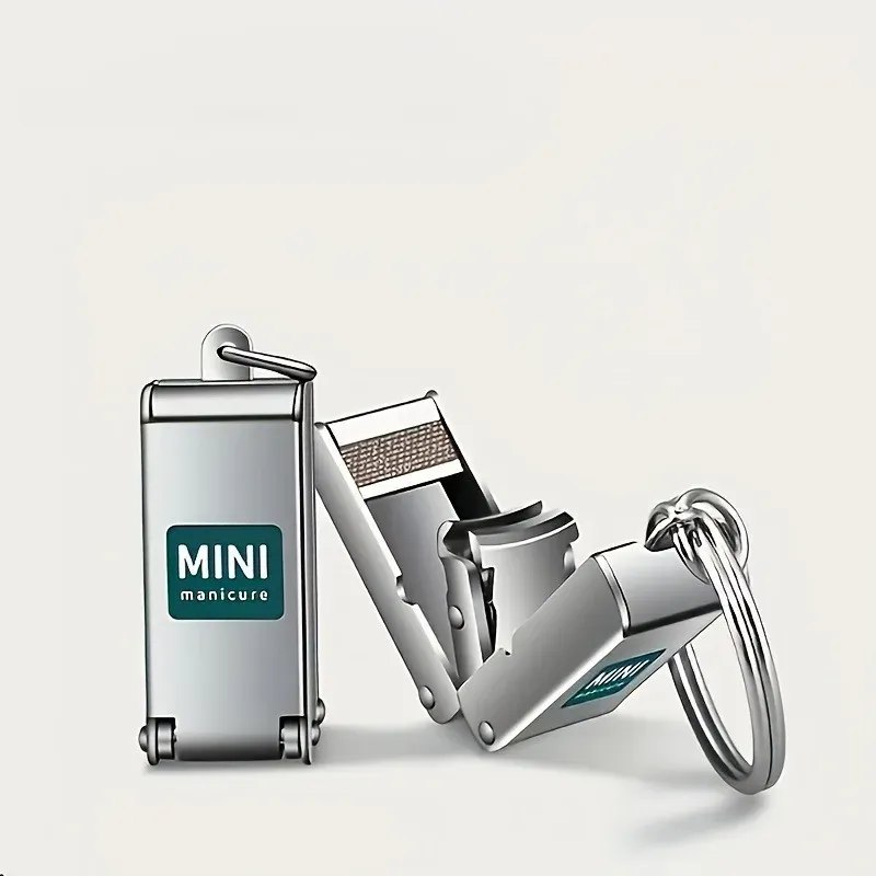Mini coupe-ongles en acier inoxydable haute précision, prise en main confortable, pour manucure et pédicure, 1 pièce 3