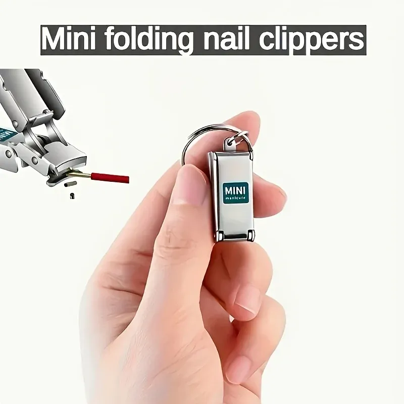 Mini coupe-ongles en acier inoxydable, vue principale