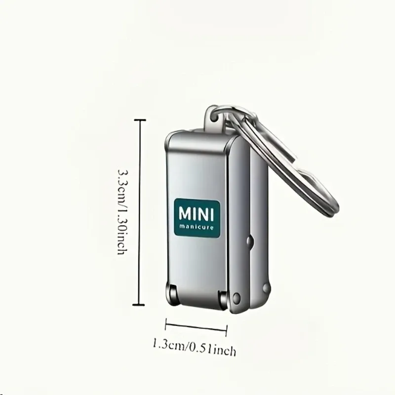 Mini coupe-ongles en acier inoxydable haute précision, prise en main confortable, pour manucure et pédicure, 1 pièce 7