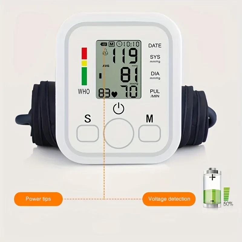 Tensiomètre électronique à bras médical, mesure précise pour personnes âgées 6