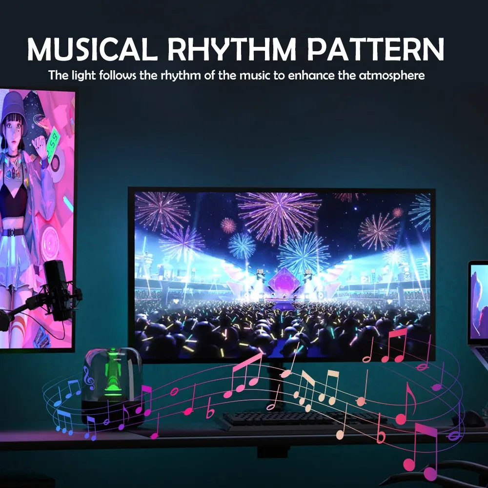Bande lumineuse RGB pour gaming à rétroéclairage LED synchronisable avec écran PC et application de synchronisation musicale 5