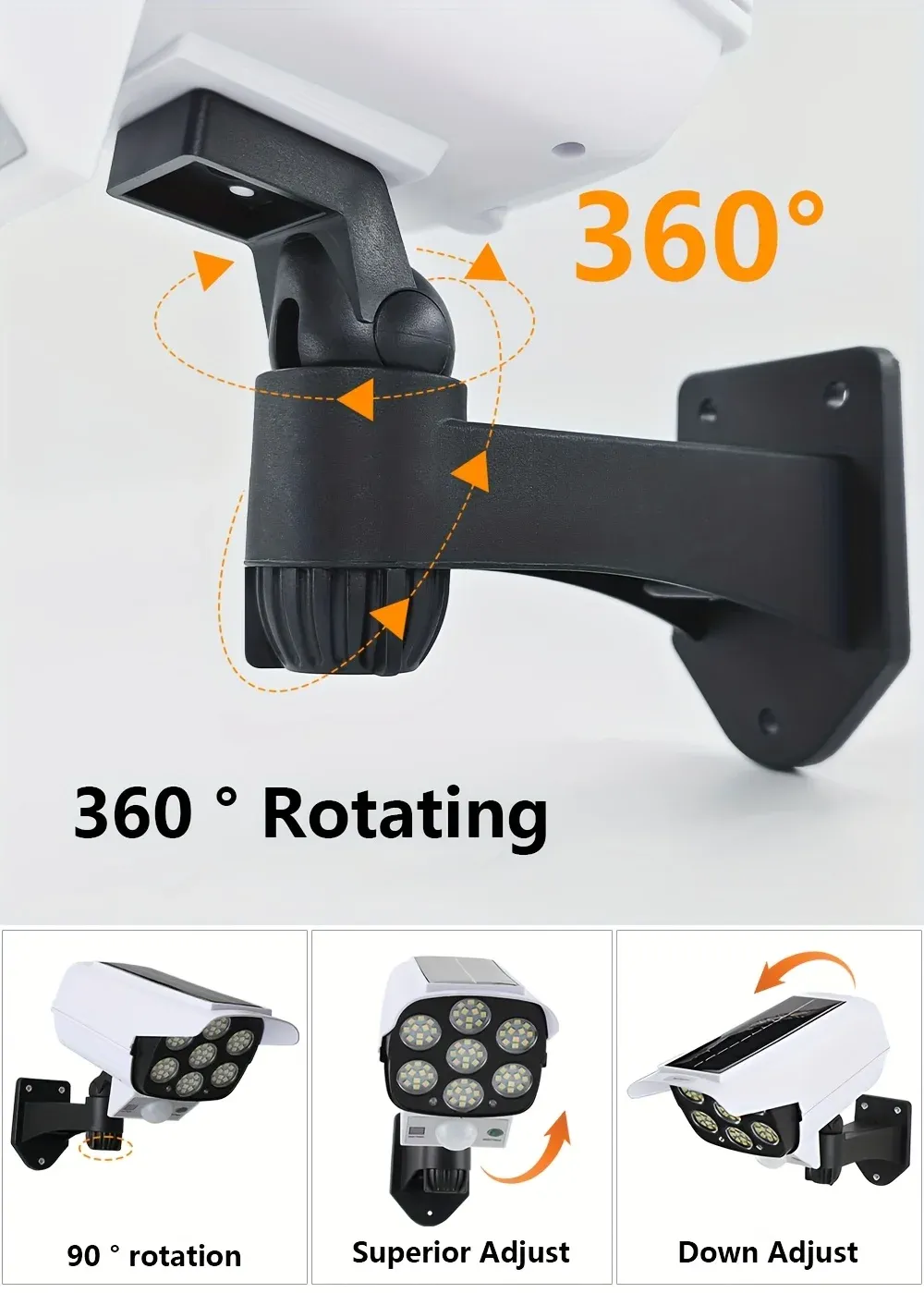 Lampe murale solaire, mise en situation