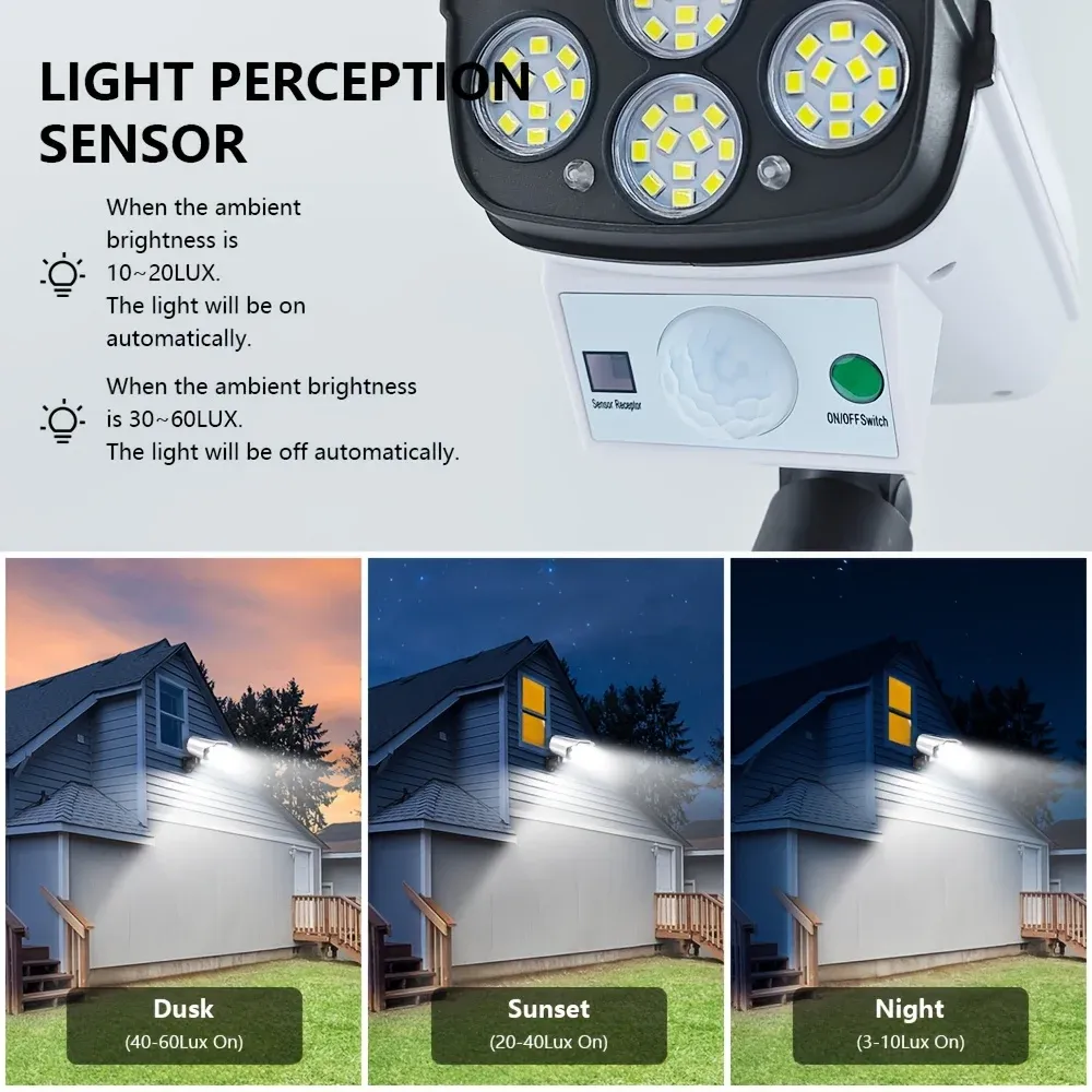 Lampe murale solaire, éclairage de nuit