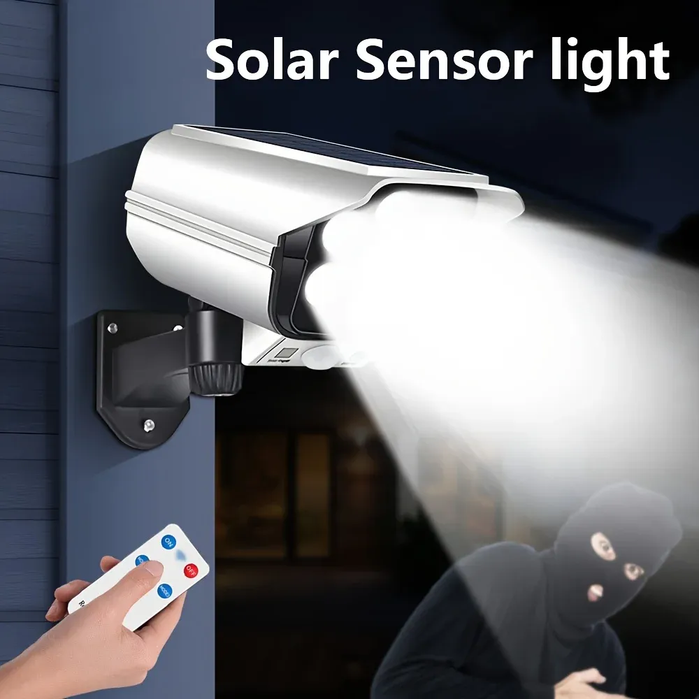 Lampe murale solaire, mise en situation nocturne