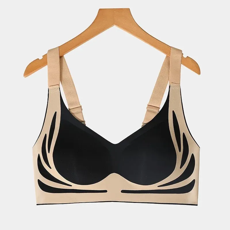 Soutien-gorge push-up sans couture à couverture complète pour femme, réglable et anti-affaissement 10