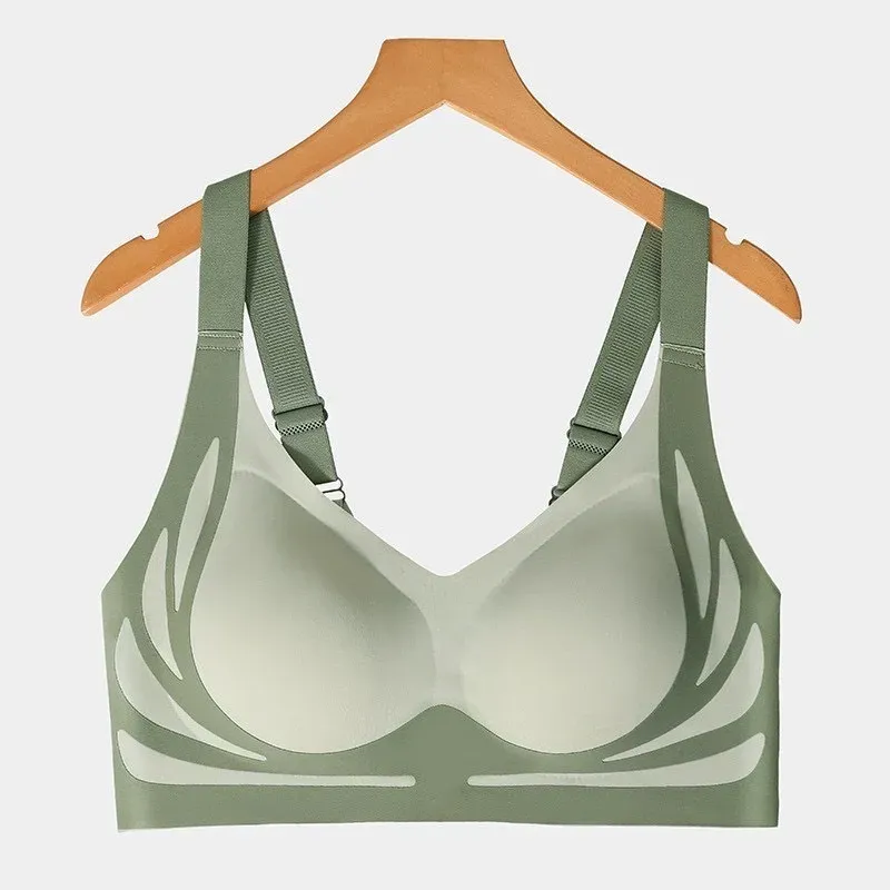 Soutien-gorge push-up sans couture à couverture complète pour femme, réglable et anti-affaissement 8