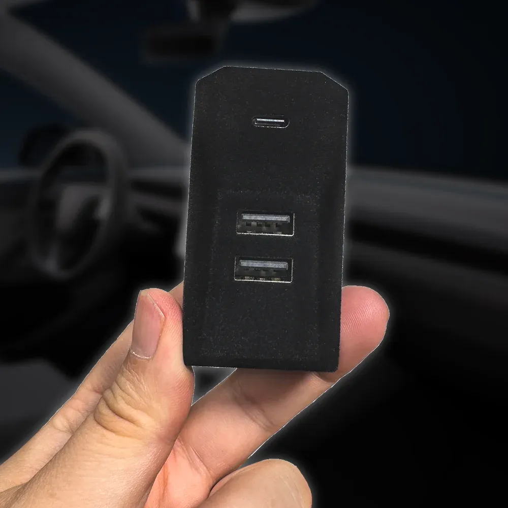 Hub USB pour boîte à gants Tesla finition premium