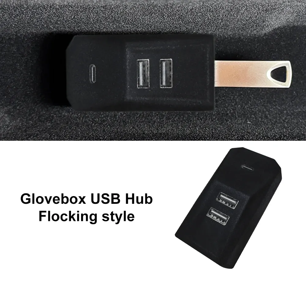 Hub USB pour boîte à gants Tesla intégration