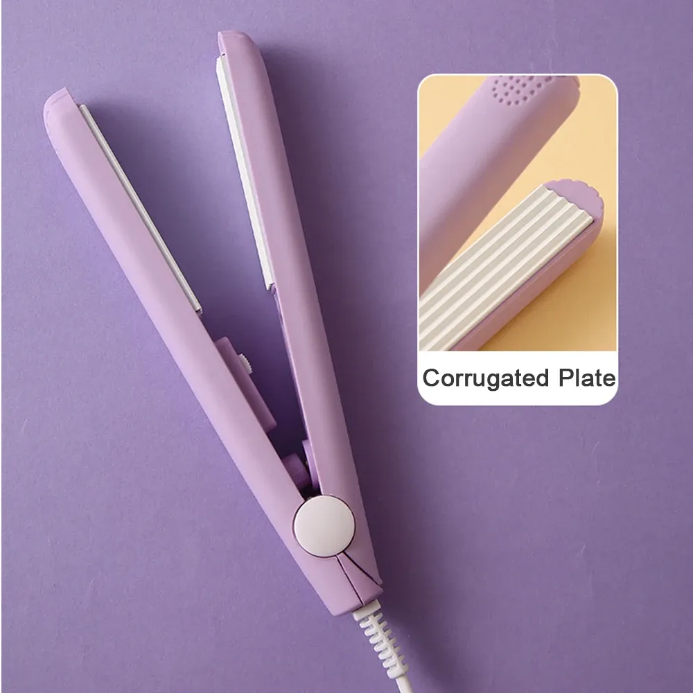 Mini fer à friser électrique professionnel avec plaques plates et ondulées pour tous types de cheveux 7