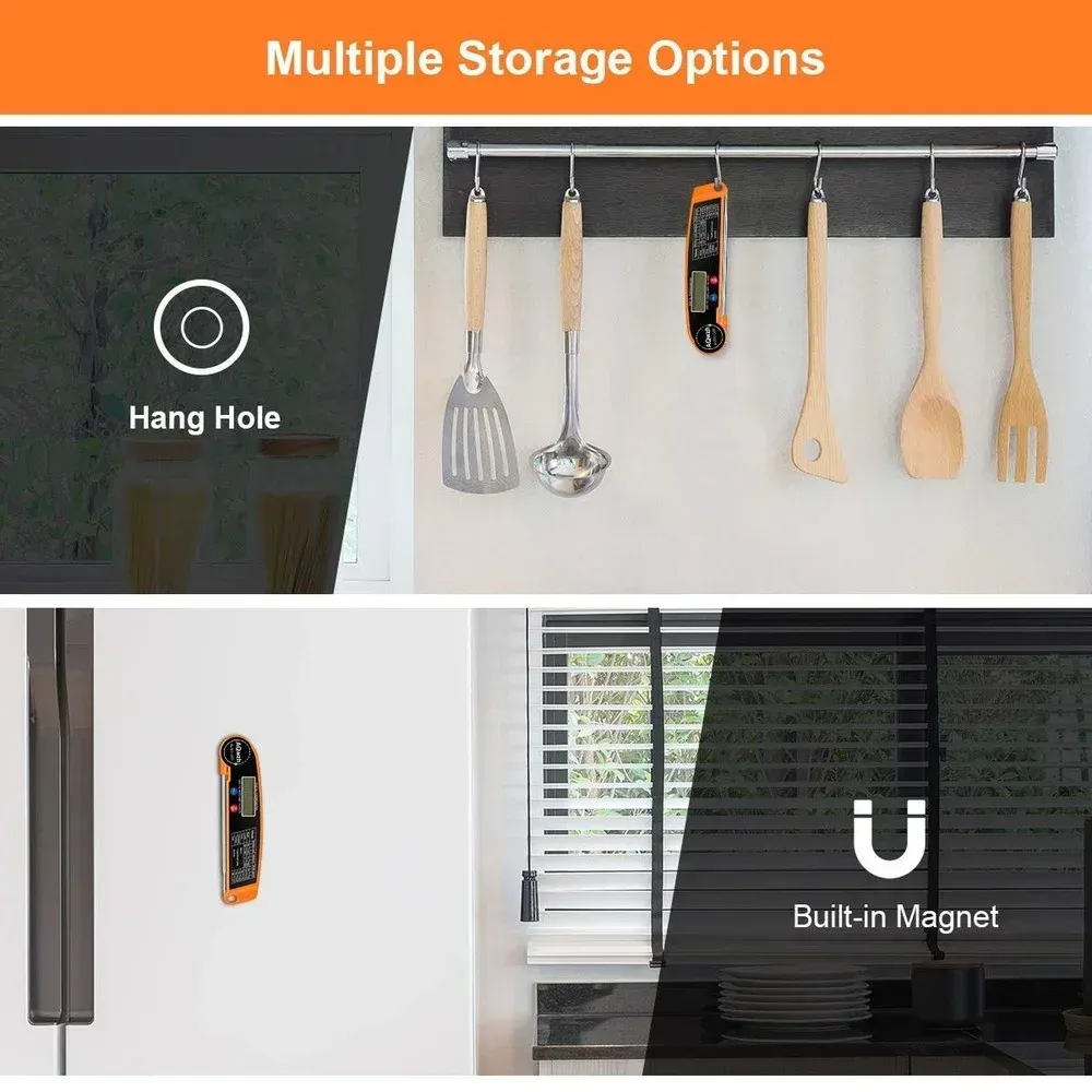 Thermomètre numérique de cuisine à sonde pour viande, barbecue et four 5