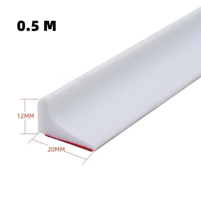 Bouchon de baignoire en silicone, barrière d'étanchéité auto-adhésive pour séparation sèche et humide, prévention des éclaboussures pour douche 10