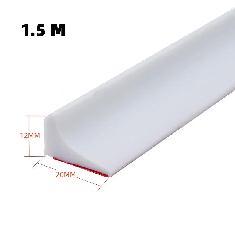 Bouchon de baignoire en silicone, barrière d'étanchéité auto-adhésive pour séparation sèche et humide, prévention des éclaboussures pour douche 18
