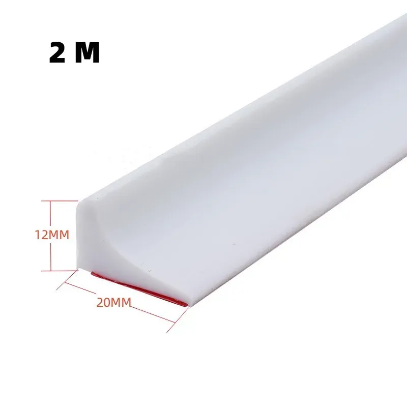 Bouchon de baignoire en silicone, barrière d'étanchéité auto-adhésive pour séparation sèche et humide, prévention des éclaboussures pour douche 22